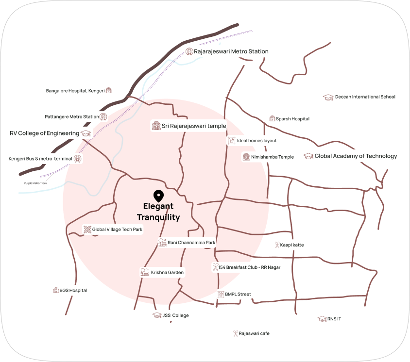 Elegant Tranquility Location Map